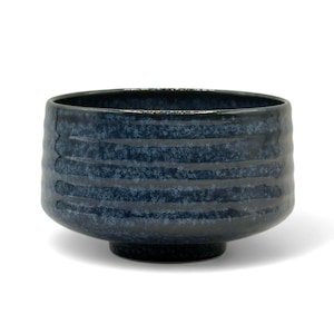 Japanese Ruri Kessho Blue Mino-yaki Handcrafted Matcha Chawan 美濃焼 - Japanese Matcha Bowl