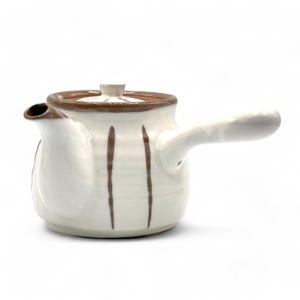 Japanese Kyojuso Rokubei White Mino-yaki Kyusu 美濃焼  - Japanese Teapot