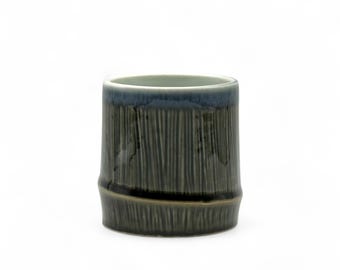 Japonés Tenmoku Midnight Blue Yunomi hecho a mano 美濃焼 - Taza de té japonesa
