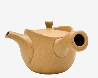 Japanese Handcrafted Isshin Shudo Tokoname Brown Kyusu Teapot - Japanese Tea Pot - Inoue Tea
