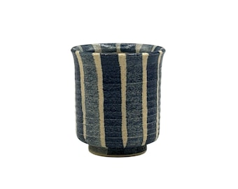 Aojukusa Blue Mino-yaki Yunomi - Taza de té japonesa