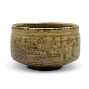 Japanese Bizen Nagashi Brown Mino-yaki Handcrafted Chawan 美濃焼  - Japanese Matcha Bowl