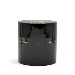 Japanese Tame Golden Leaf Brown Resin Lacquered Tea Canister - Japanese Chazutsu
