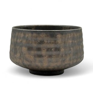 Japanese Kinkessho Bronze Mino-yaki Handcrafted Matcha Chawan 美濃焼 - Japanese Matcha Bowl