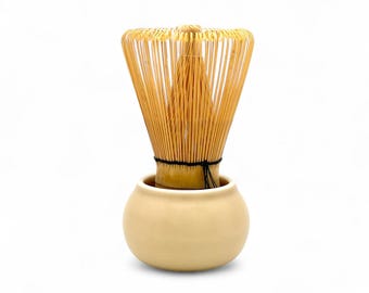 Japanese Style Yoshimura Matcha Whisk Chasen Stand Beige - Japanese Kusenaoshi - Inoue Tea
