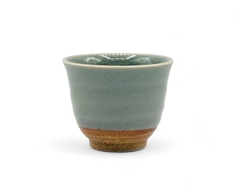 Japonés hecho a mano Seiji Celadon Green Sencha Yunomi hecho a mano 美濃焼 - Taza de té japonesa - Té Inoue