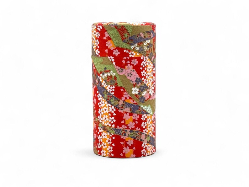 Inoue Tea Oiwai Washi Paper Wrapped Tea Canister - Thumbnail 2