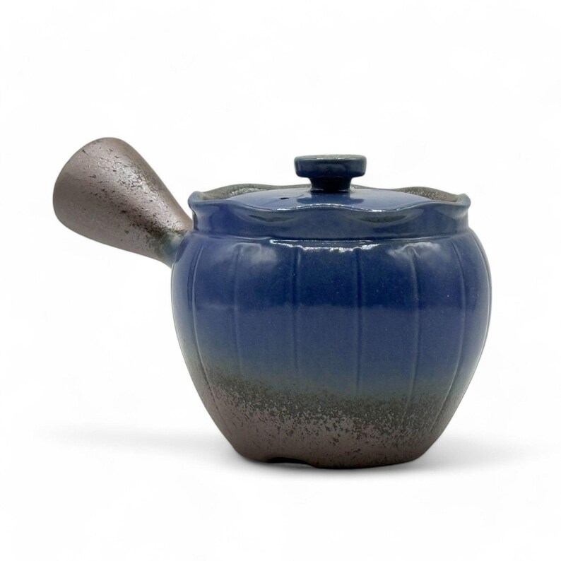 Japanese Maruyoshi Toki Blue Banko-yaki Kyusu - Thumbnail 4