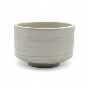 Japanese Shirahagi White Mino-yaki Handcrafted Matcha Chawan 美濃焼 - Japanese Matcha Bowl
