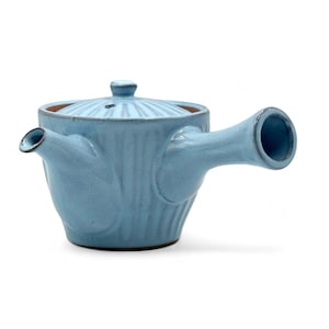 Japanese Hitugama Blue Tokoname-yaki Kyusu 常滑焼 - Japanese Teapot