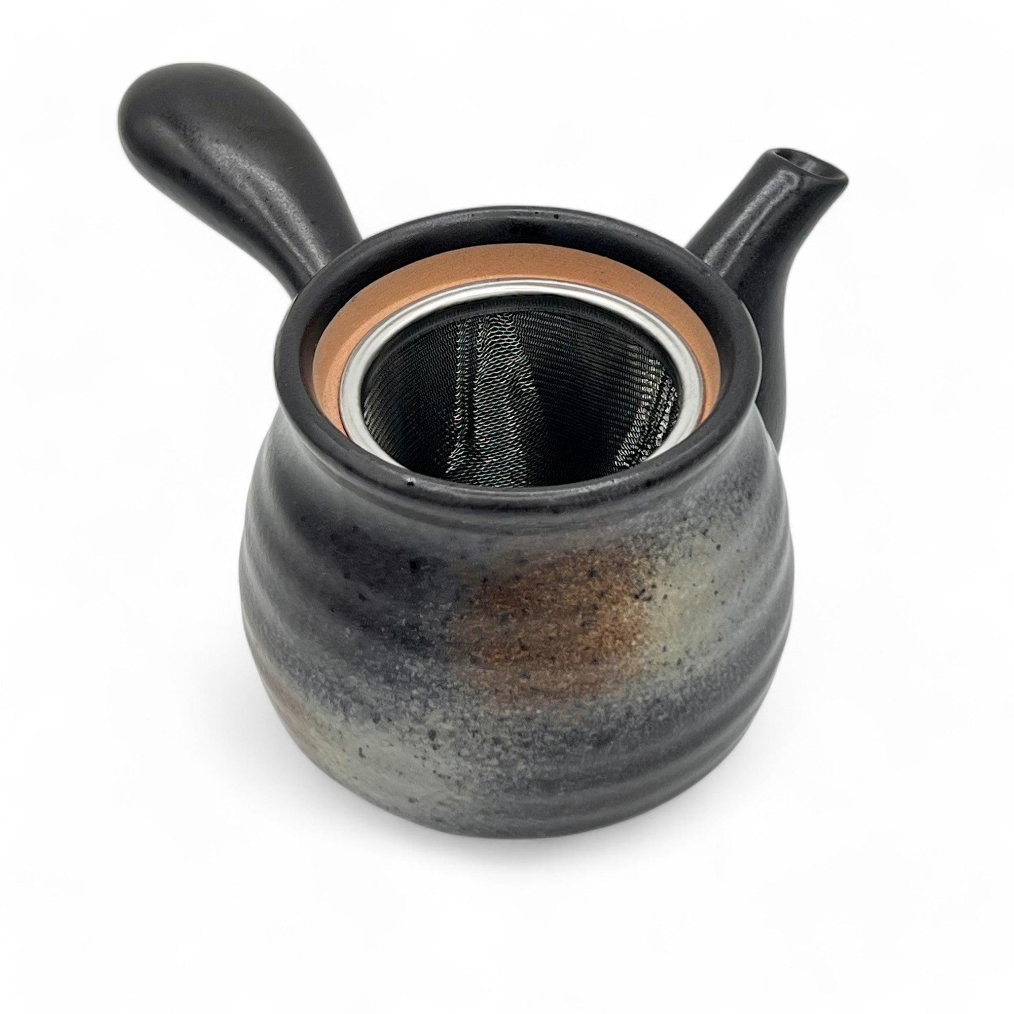 Kuro Bizen Black Tokoname-yaki Kyusu - Japanese Teapot - Etsy
