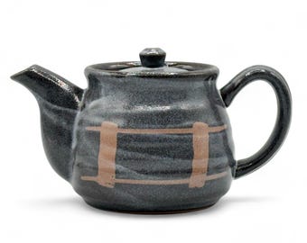 Japonés Nezumi Rokubei Negro Mino-yaki Kyusu 美濃焼 - Tetera Japonesa
