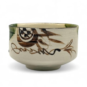 Japanese Oribe Moku Green Oribe-yaki Handcrafted Matcha Chawan 織部焼 - Japanese Matcha Bowl