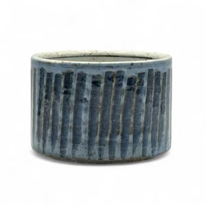 Japanese Ishiyaki Gosu Blue Mino-yaki Handcrafted Matcha Chawan 美濃焼 - Japanese Matcha Bowl