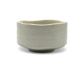 Japanese Kohiki Shiro White Mino-yaki Handcrafted Chawan 美濃焼 - Japanese Matcha Bowl