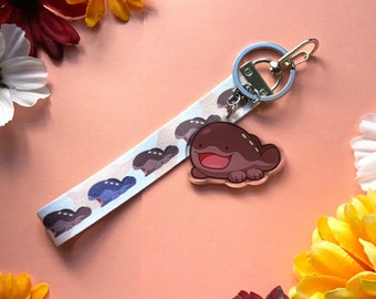 Mudfish Acrylic Charm with Lanyard