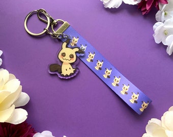 Disguised Ghost Acrylic Charm with Lanyard