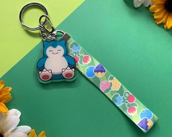 Naptime Acrylic Charm with Lanyard