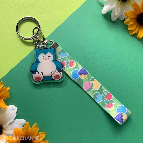 Naptime Acrylic Charm with Lanyard
