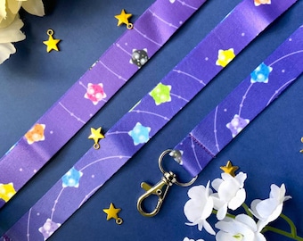 Cosmic Star Lanyard with Lobster Clasp