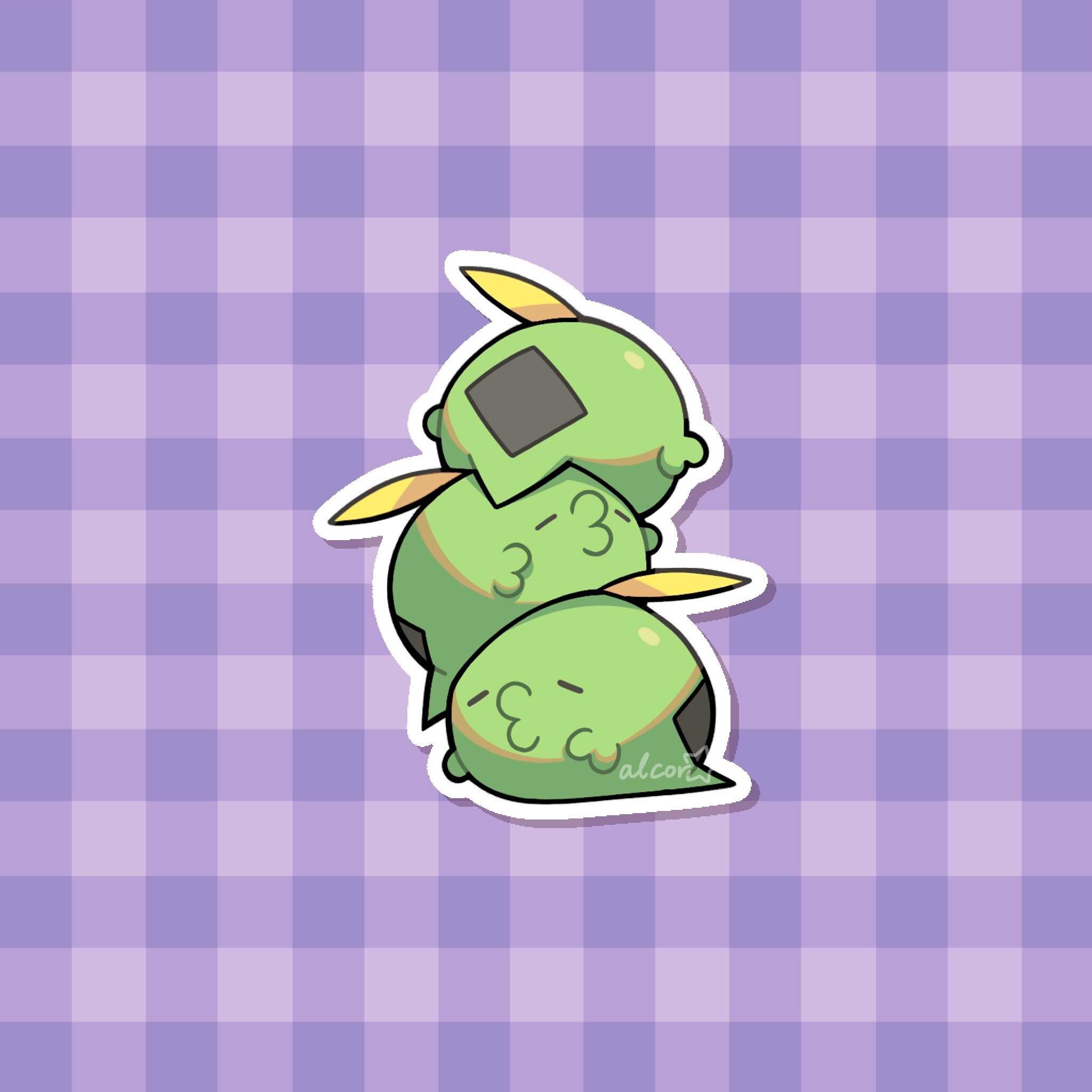 Green Slime Stack Sticker - Etsy