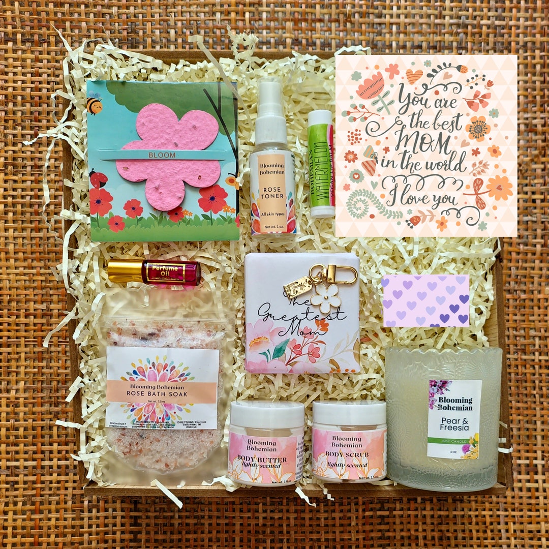 Spa Gift Box for Mom Thank You Spa Box Colorful Gift Box Etsy
