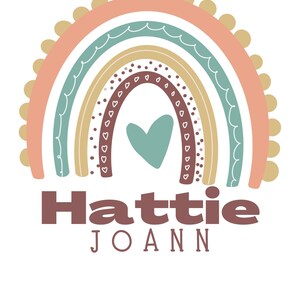 arcobaleno boho art personalizzato. Arredamento per l&#39;asilo nido. baby room. Doccia bambino. Regalo di compleanno.