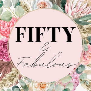 50 and fabulous. Any Customizable age. Birthday Sign. Birthday decor. Personalized birthday. 30, 40, 50, 60, 70, 80 birthday signs