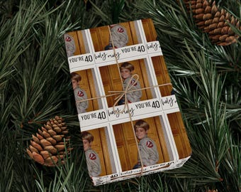 Custom Birthday Wrapping Paper for Milestone Celebrations, Personalize Your Gift Wrap, Perfect for 40th Birthdays, Unique Gift Wrap, [...]