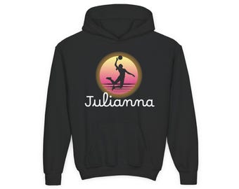 Personalized Volleyball Hoodie. Custom Volleyball Sweatshirt or Crewneck. Volleyball Team Gift, Coach Gift, End of Season, Sports Gift.