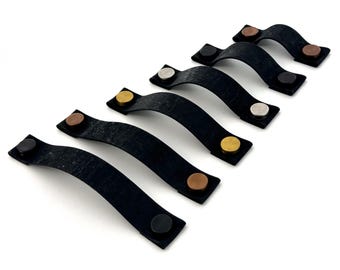 Schwarze echte Korkgriffe: Leder Alternative Griffe