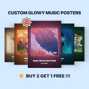 Choose Your Own Album Poster Album Cover Custom Album Poster Singer Poster Singer and Artist Songs Wall Decor Birthday Music Gifts