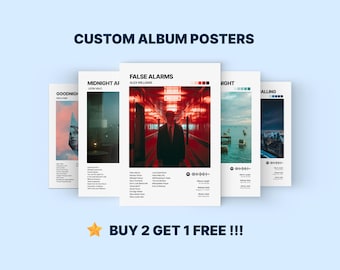 Choose Your Own Album Poster Album Cover Custom Album Poster Singer Tracklist Poster Singer Artist Songs Wall Decor Birthday Music Gifts
