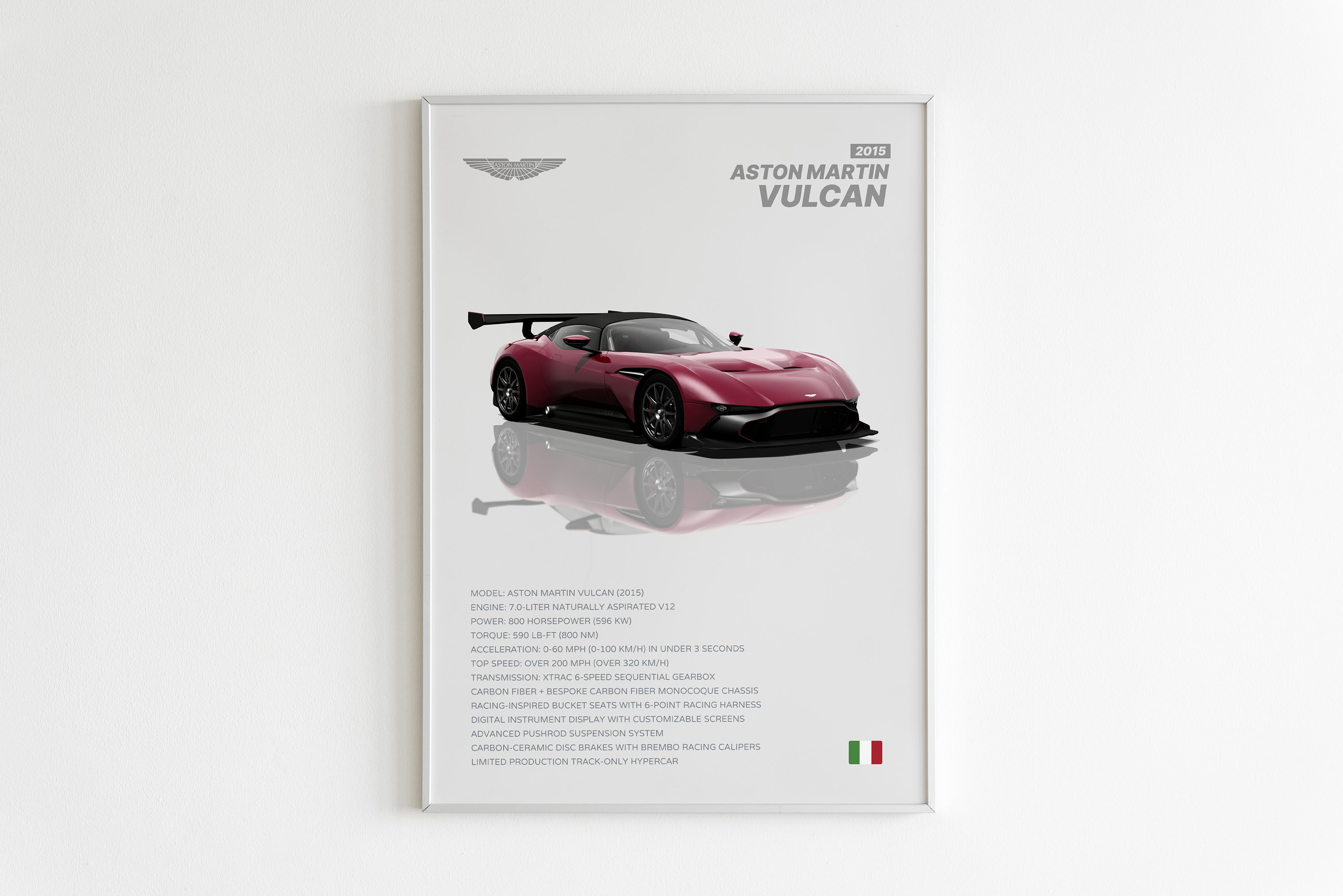 Aston Martin Vulcan Poster Print Cars Poster Supercar Poster Gift for Him Kids Boys Room Decor Dorm Decor Hypercar Poster Etsy