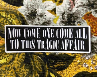 The End vinyl sticker MCR the black parade