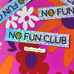 no fun klub Frank iero Vinyl Sticker MCR