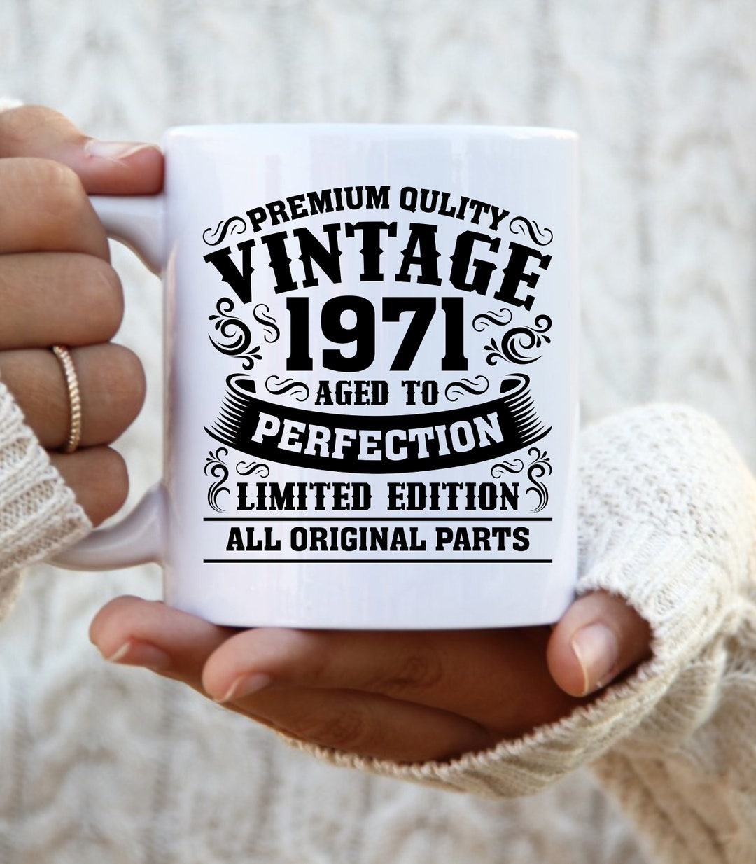 Vintage 1971 Coffee Mug, Born in 1971 53 Years Old, Gift for 53rd ...