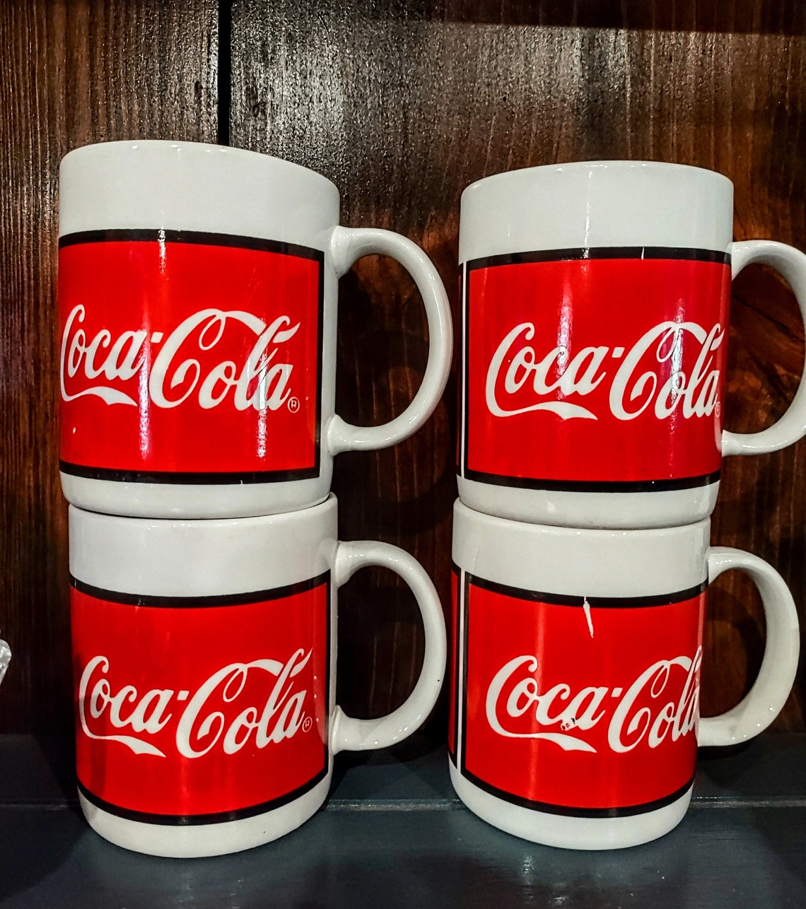 Vintage Coke Coca Cola Glass Bottles Coffee Cup Mugs Collectible ...