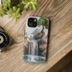 3d Waterfalls Tough Phone Cases, Protective Phone Covers, Nature iPhone Accessories, Rugged Smartphone Cases, Outdoor Adventure Gifts,