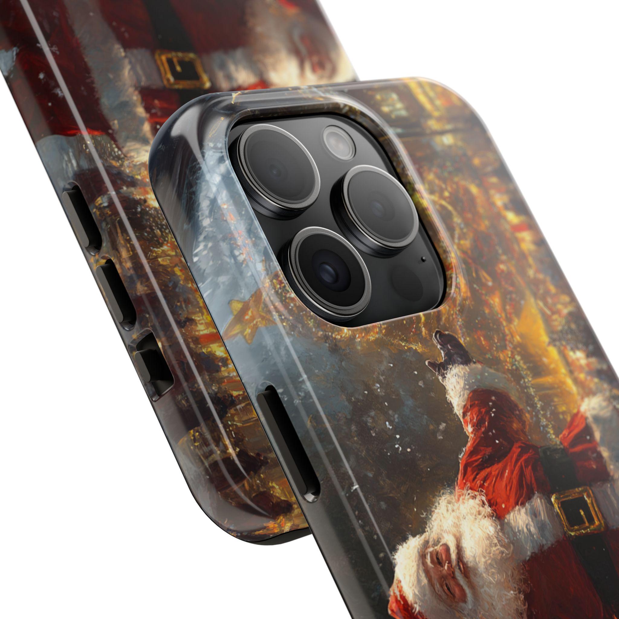 Housse Téléphone Bonnet De Père Noël - Protection Universelle Smartphone - NEUF Sous Blister