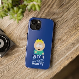 電話ケース、サウスパーク バターズ デザイン、面白い漫画キャラクター カバー、保護 iPhone ケース、Galaxy 電話シェル