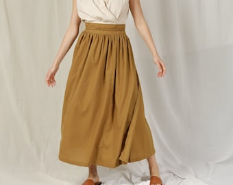 Linen Full Circle Skirt – Long Linen Skirt with Belt – Linen Wrap Skirt Women – Caft Length Skirt for Wome–Plus size skirt – Long Wrap Skirt