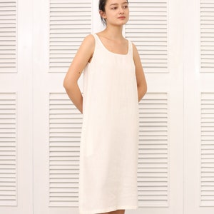 Tank Top Dress  - Simple Linen Dress - Summer Dress Women - Linen Clothing for Women – Loose Linen Dress - Linen Tunic