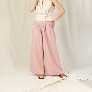 Wide linen trousers , Loose-leg trouser , High waist trousers , Linen pants , Handmade linen pants , Woman pants , Summer trousers  , Linen women clothing , Loose pants, Wide leg pants , Linen pocket pants , High waist pants , Women’s clothing