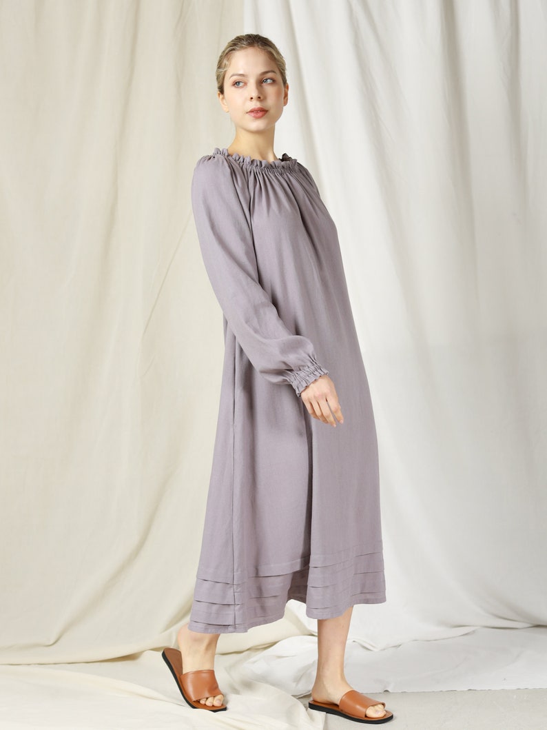 Oversized linen dress , Oversized dress, Linen nightgown , Women’s nightwear , Loose Dress , Bohemian dress , Boho dress , Boho linen dress , Women summer dress , Plus size dress , Linen long dress , Linen maxi length , Linen beach dress