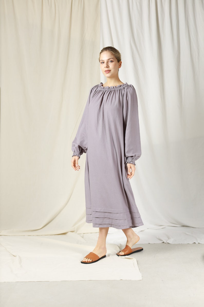 Oversized linen dress , Oversized dress, Linen nightgown , Women’s nightwear , Loose Dress , Bohemian dress , Boho dress , Boho linen dress , Women summer dress , Plus size dress , Linen long dress , Linen maxi length , Linen beach dress