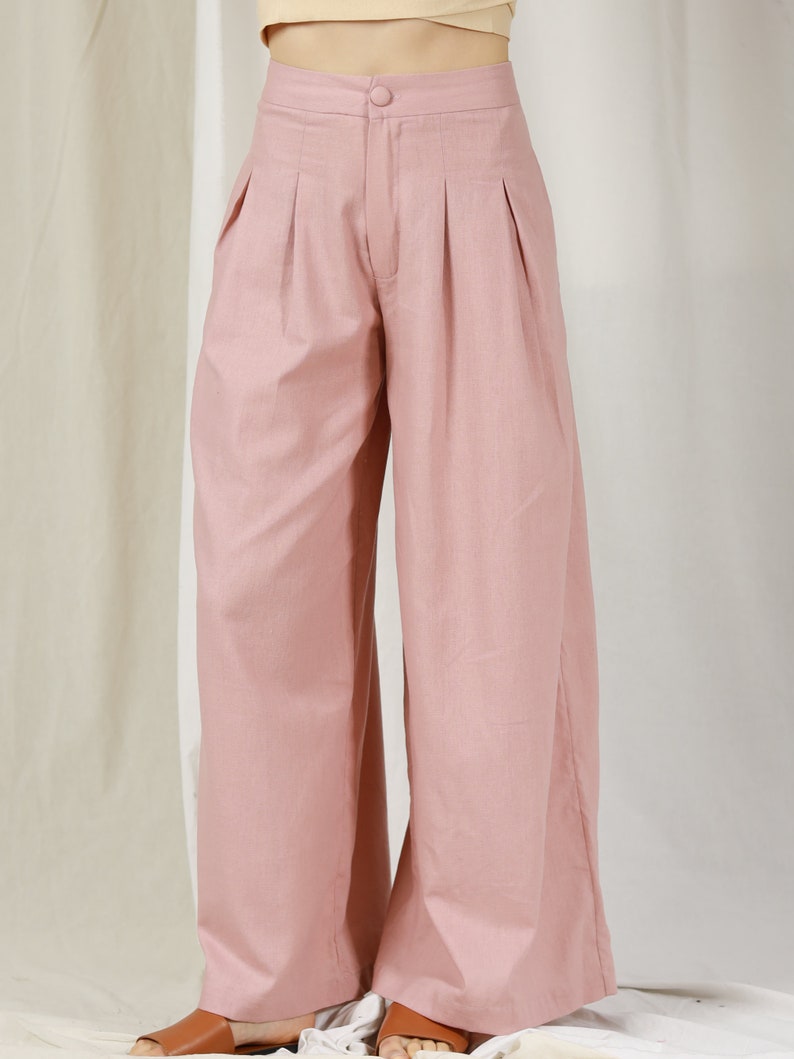 Wide linen trousers , Loose-leg trouser , High waist trousers , Linen pants , Handmade linen pants , Woman pants , Summer trousers  , Linen women clothing , Loose pants, Wide leg pants , Linen pocket pants , High waist pants , Women’s clothing