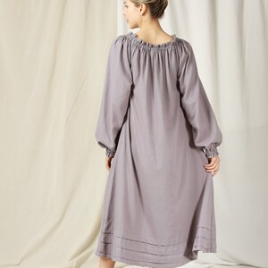 Long Linen Dress, Loose Linen Dress, Maternity Linen Dress, Plus Size Dress, Linen Clothing for Women