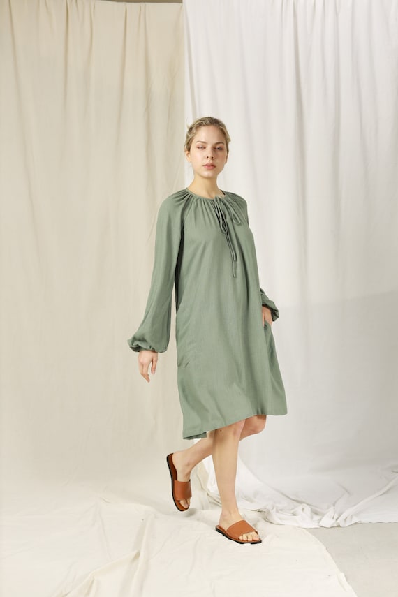 knee length dresses for ladies Shiloh Embroidered Mini Dress Natural / S
