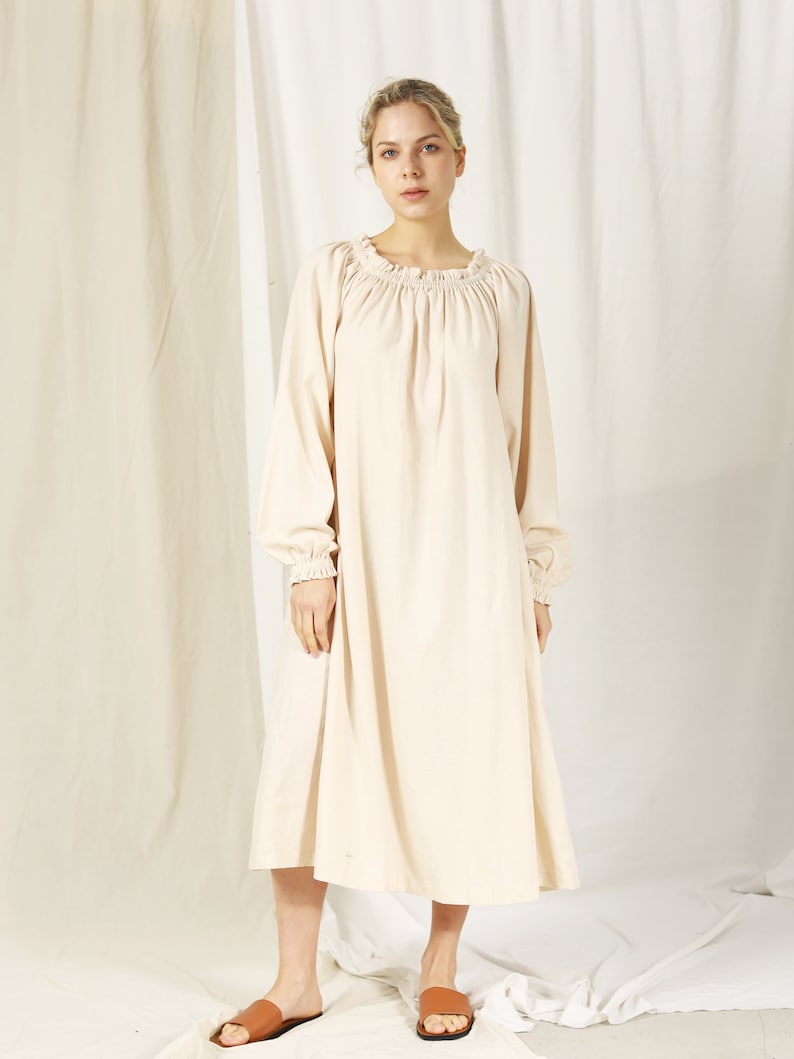 Linen nightgown , Women’s nightwear , Loose Dress , Oversize linen dress , Women summer dress , Plus size dress , Linen long dress , Linen maxi length , Boho linen dress , Linen beach dress , Linen sleep wear , Long night dress , Maxi nightgown